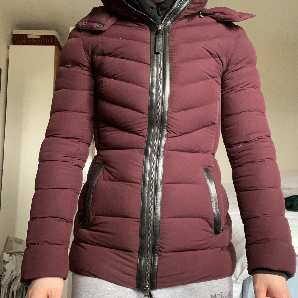 Mackage Burgundy jacket good condition xs